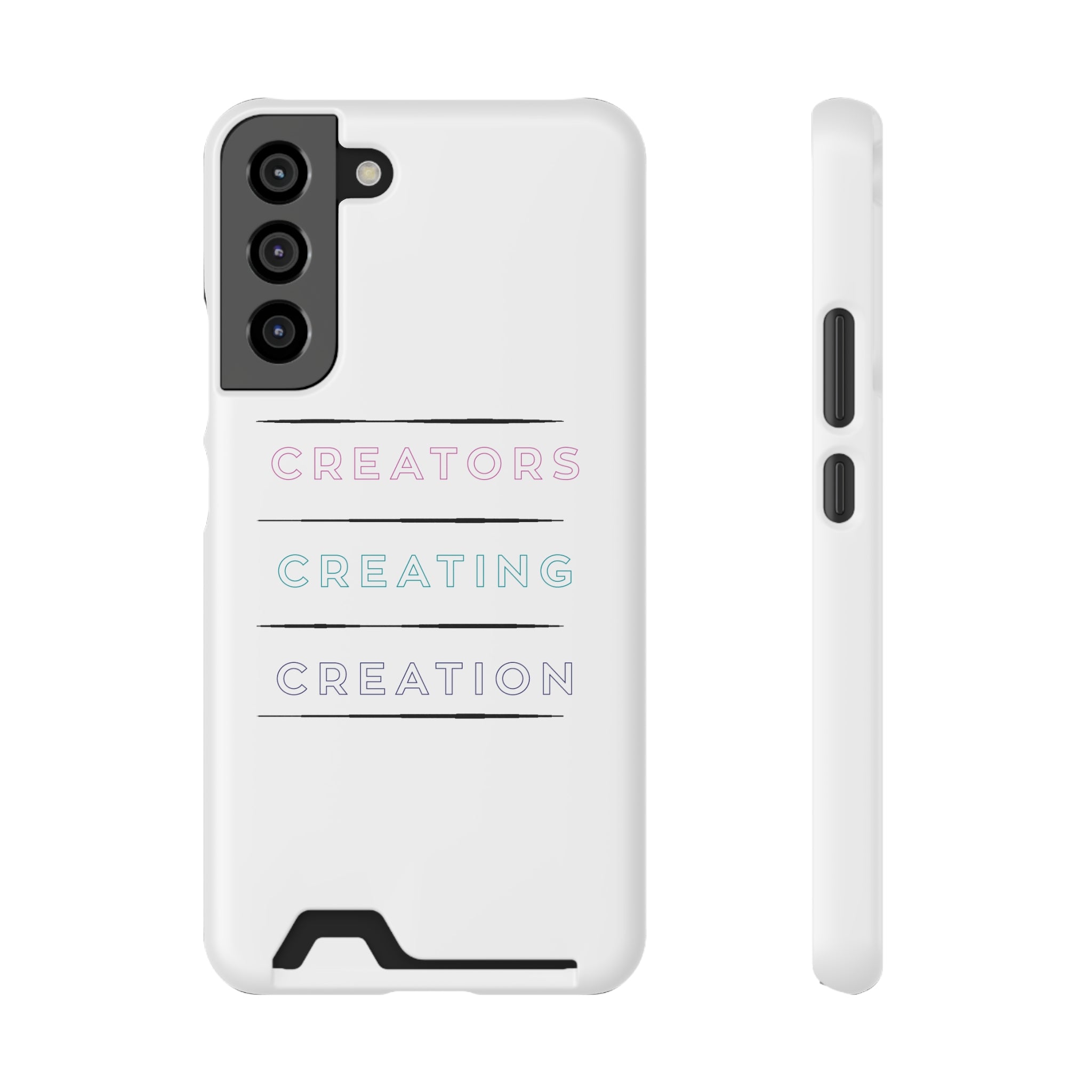 Inspirational Phone Case with Card Holder - Perfect for Creators - Angstrom