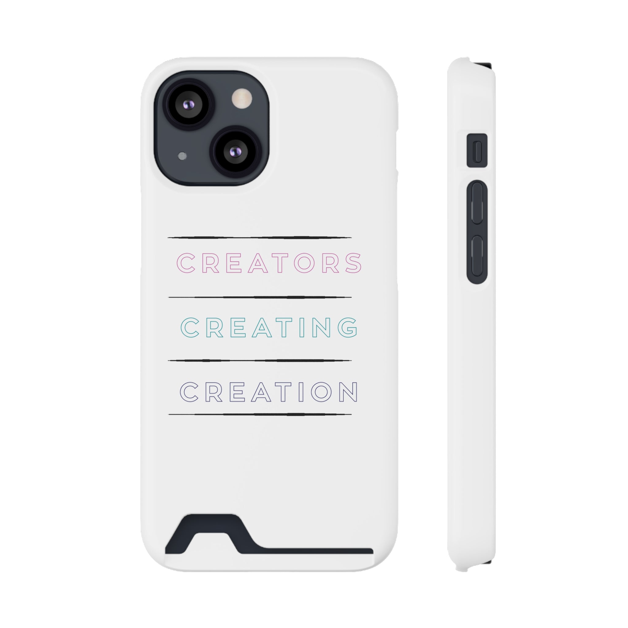 Inspirational Phone Case with Card Holder - Perfect for Creators - Angstrom