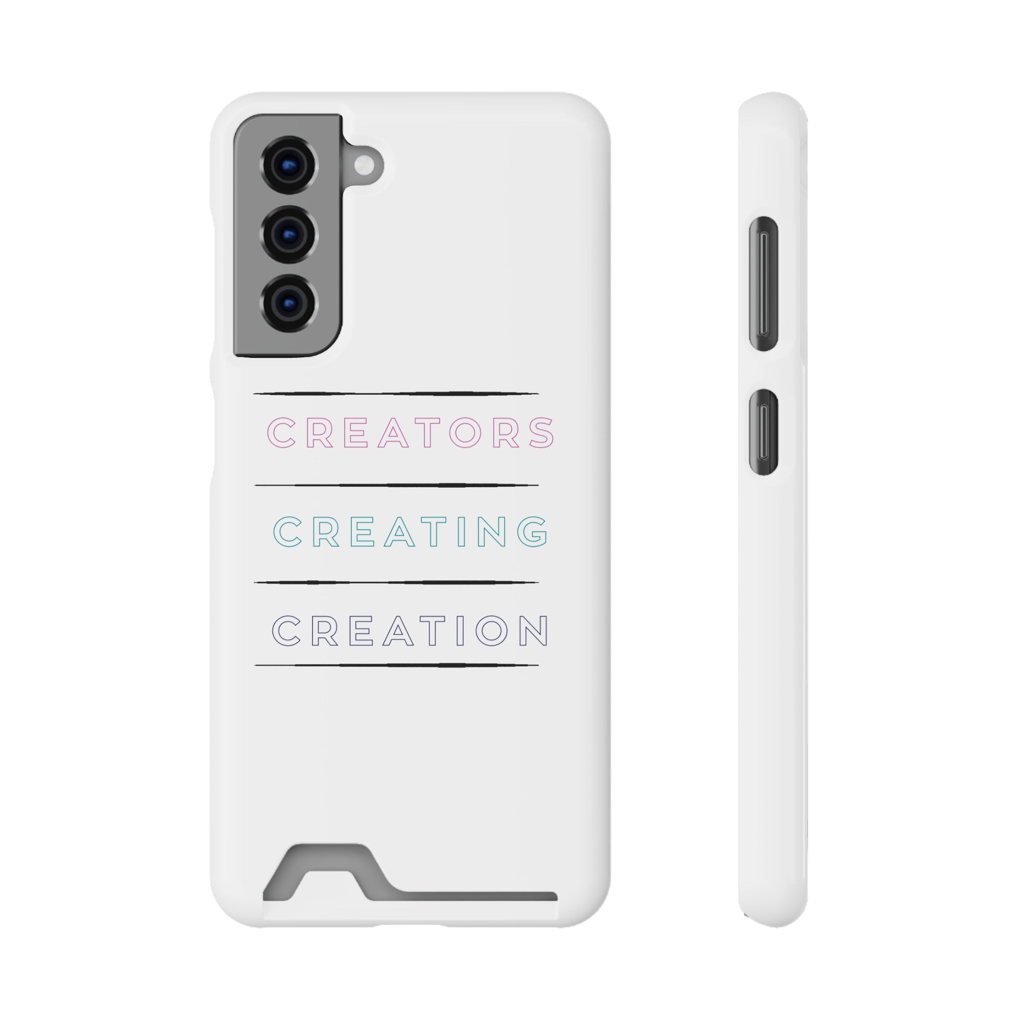 Inspirational Phone Case with Card Holder - Perfect for Creators - Angstrom