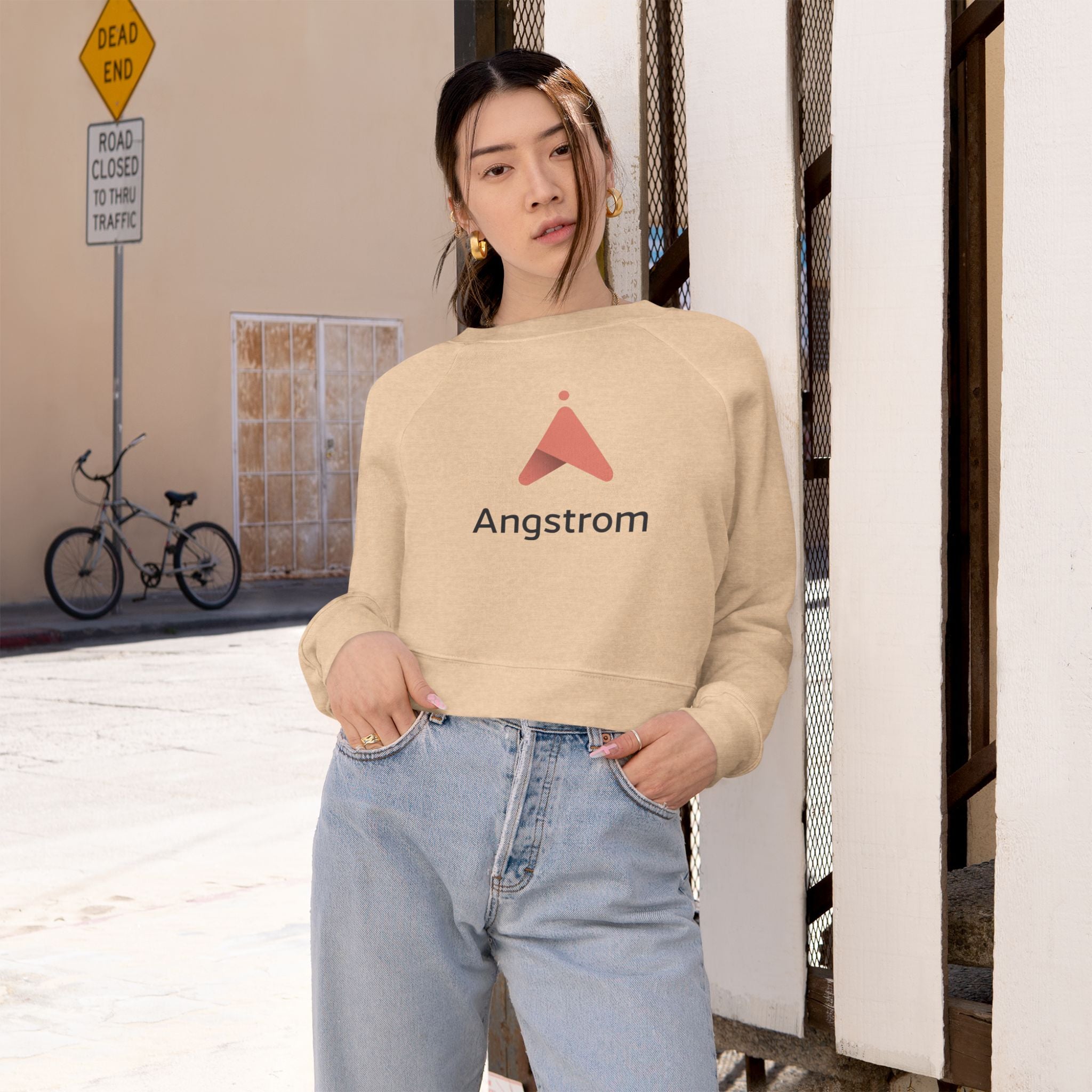 Cropped Fleece Pullover - Angstrom