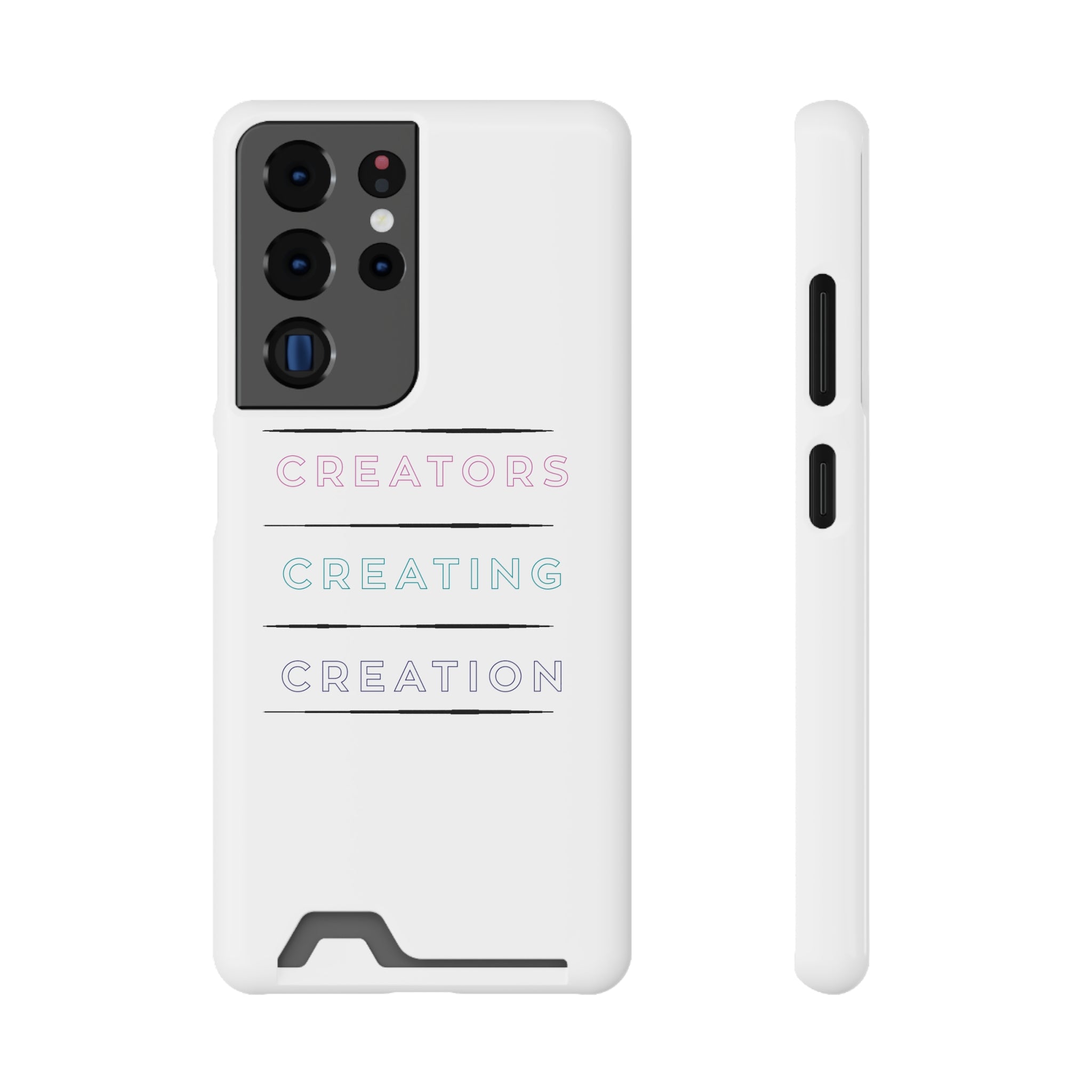 Inspirational Phone Case with Card Holder - Perfect for Creators - Angstrom
