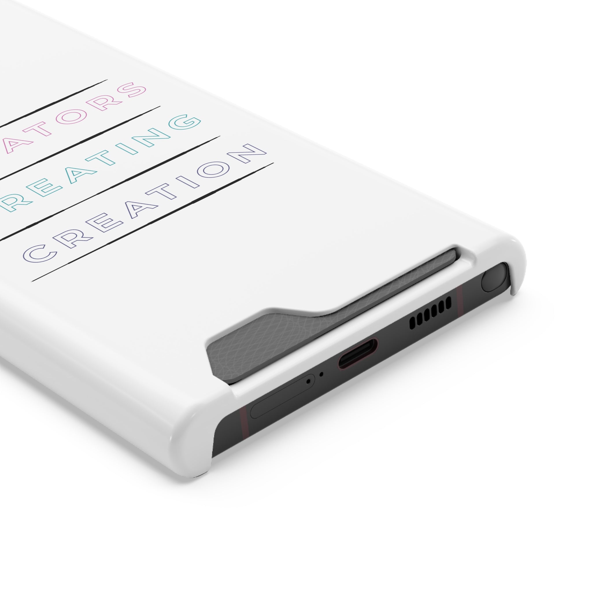 Inspirational Phone Case with Card Holder - Perfect for Creators - Angstrom