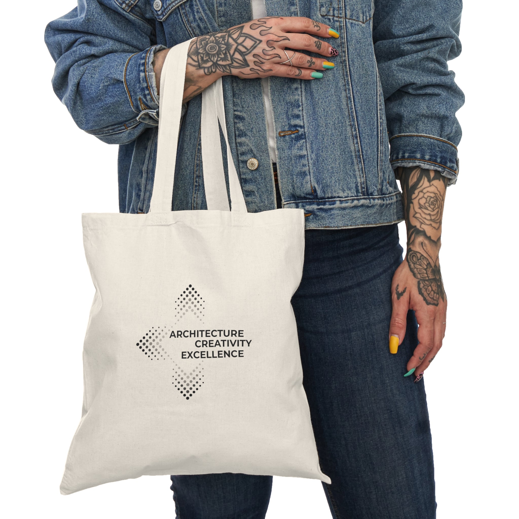 Modern Natural Tote Bag - Architecture, Creativity & Excellence Design - Angstrom