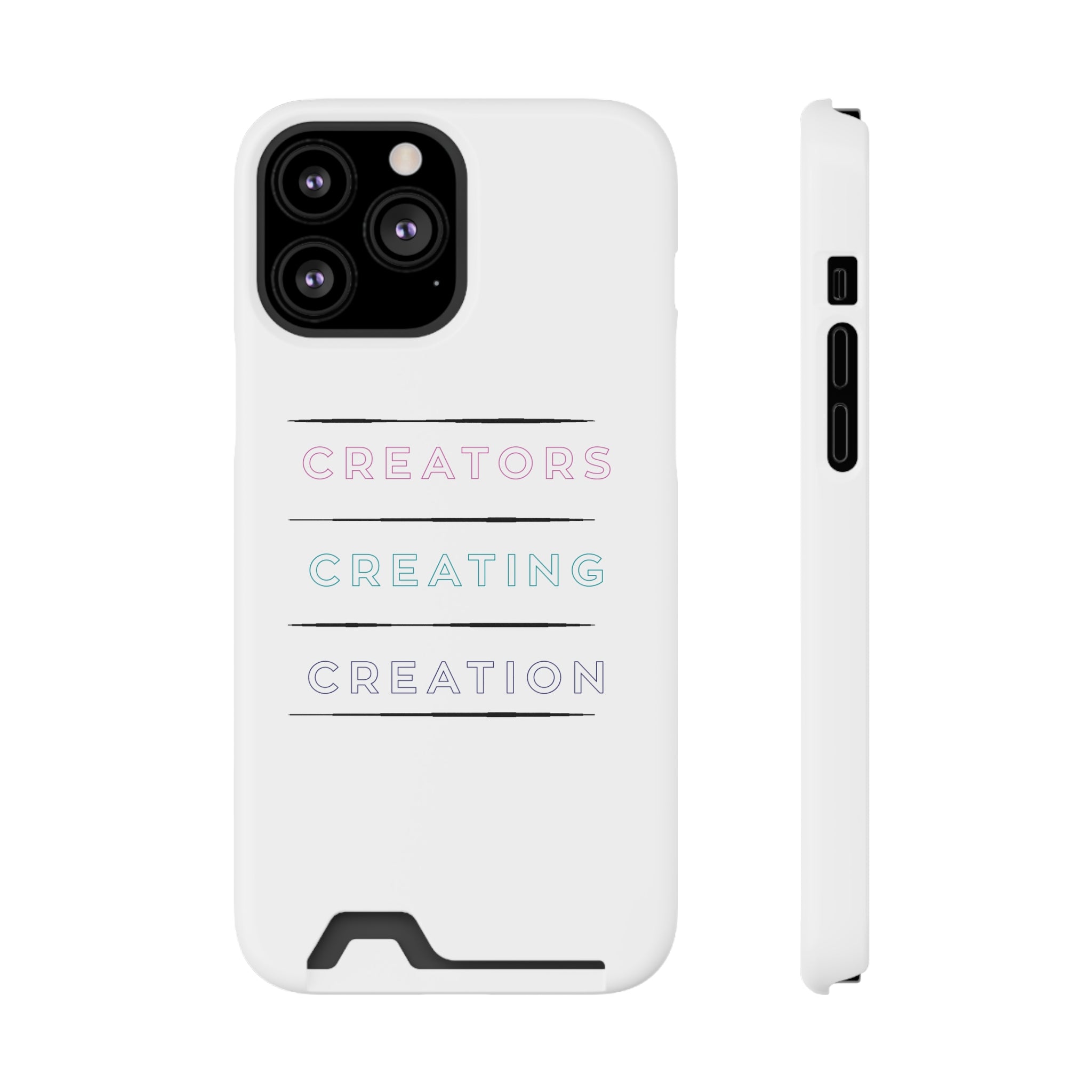 Inspirational Phone Case with Card Holder - Perfect for Creators - Angstrom