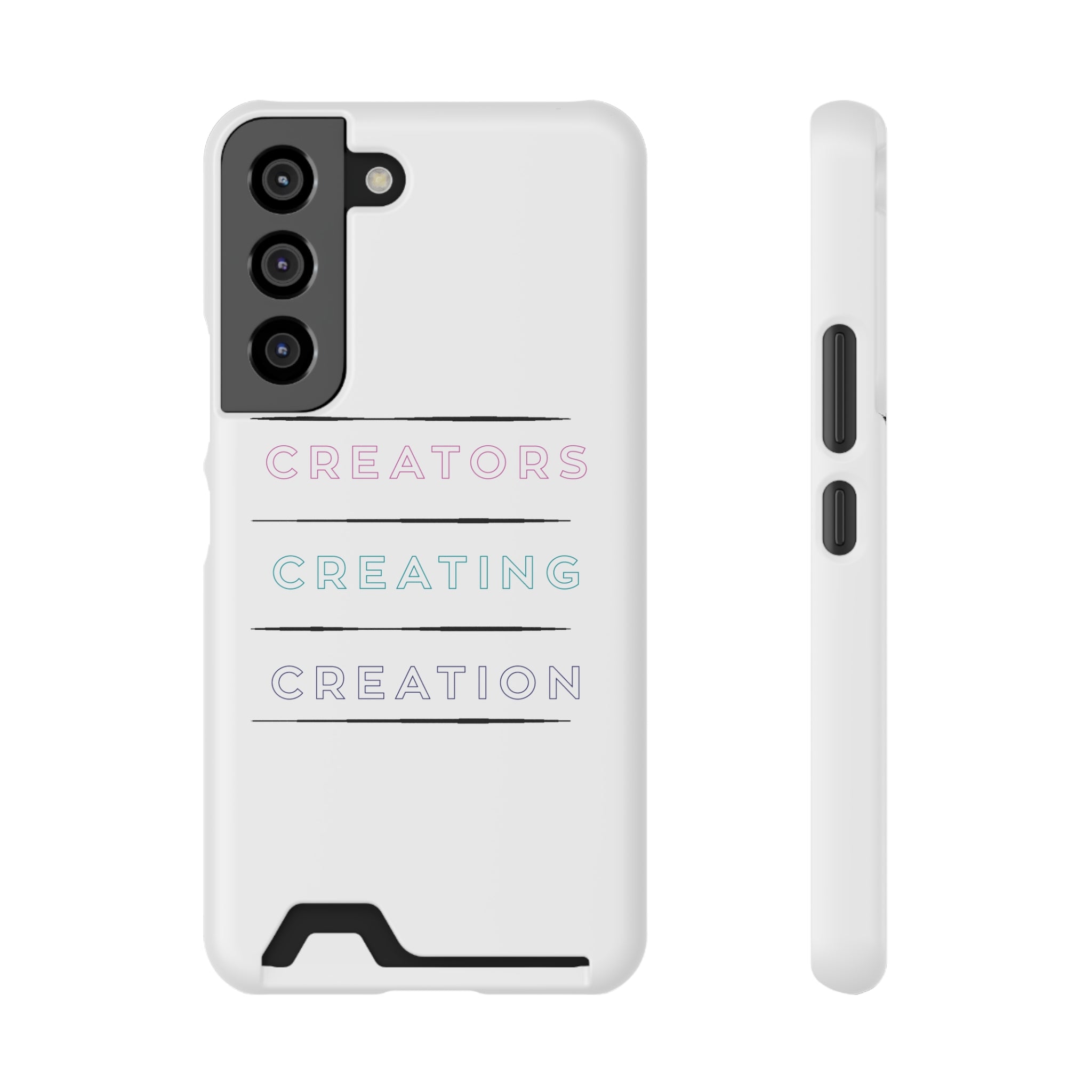 Inspirational Phone Case with Card Holder - Perfect for Creators - Angstrom