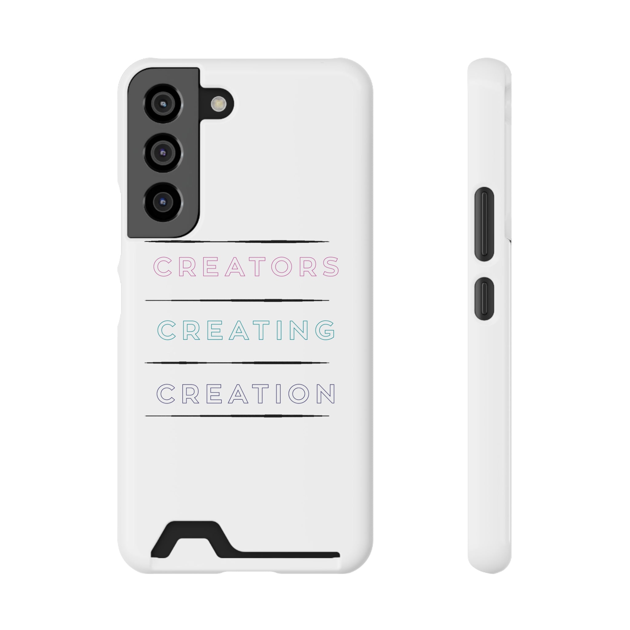 Inspirational Phone Case with Card Holder - Perfect for Creators - Angstrom