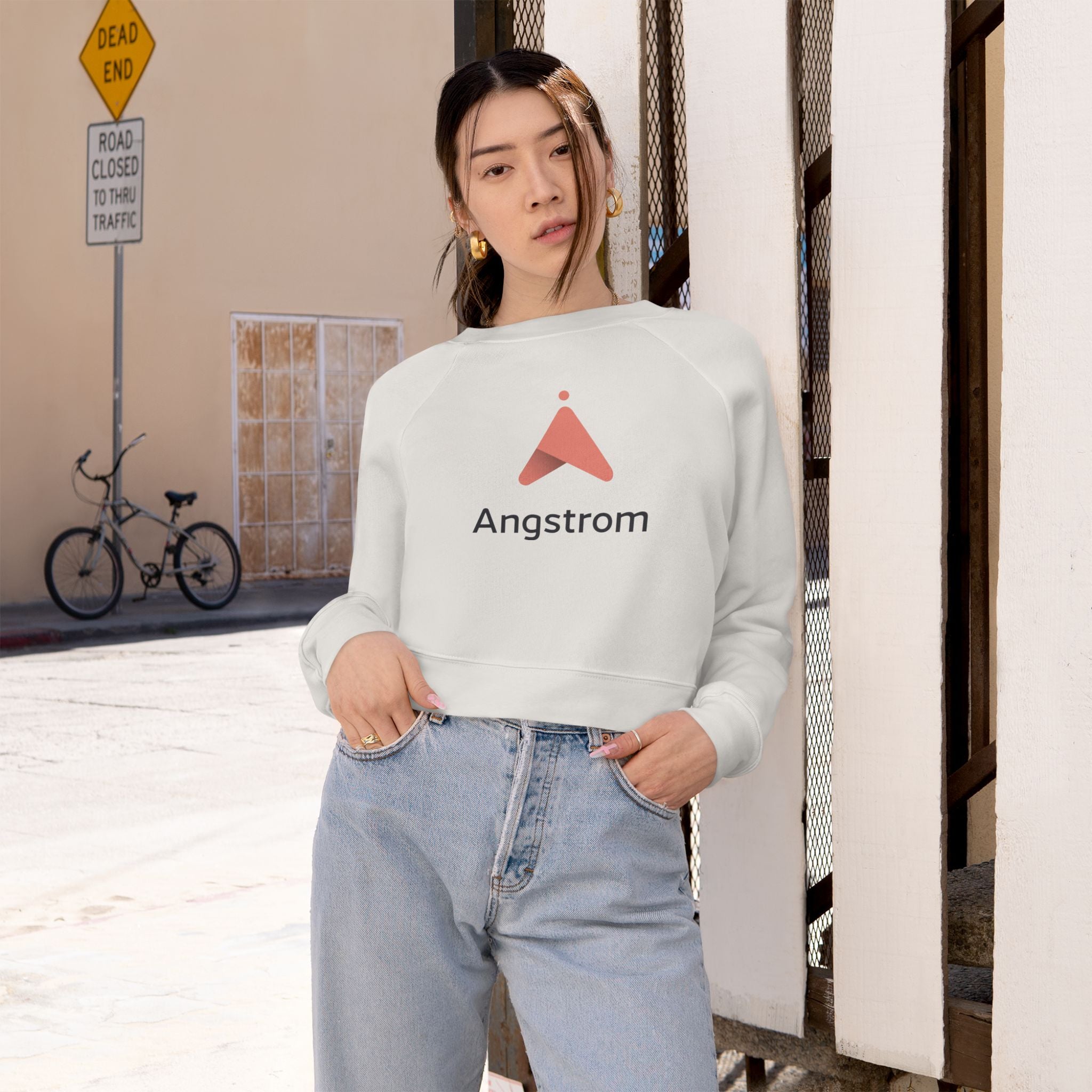 Cropped Fleece Pullover - Angstrom