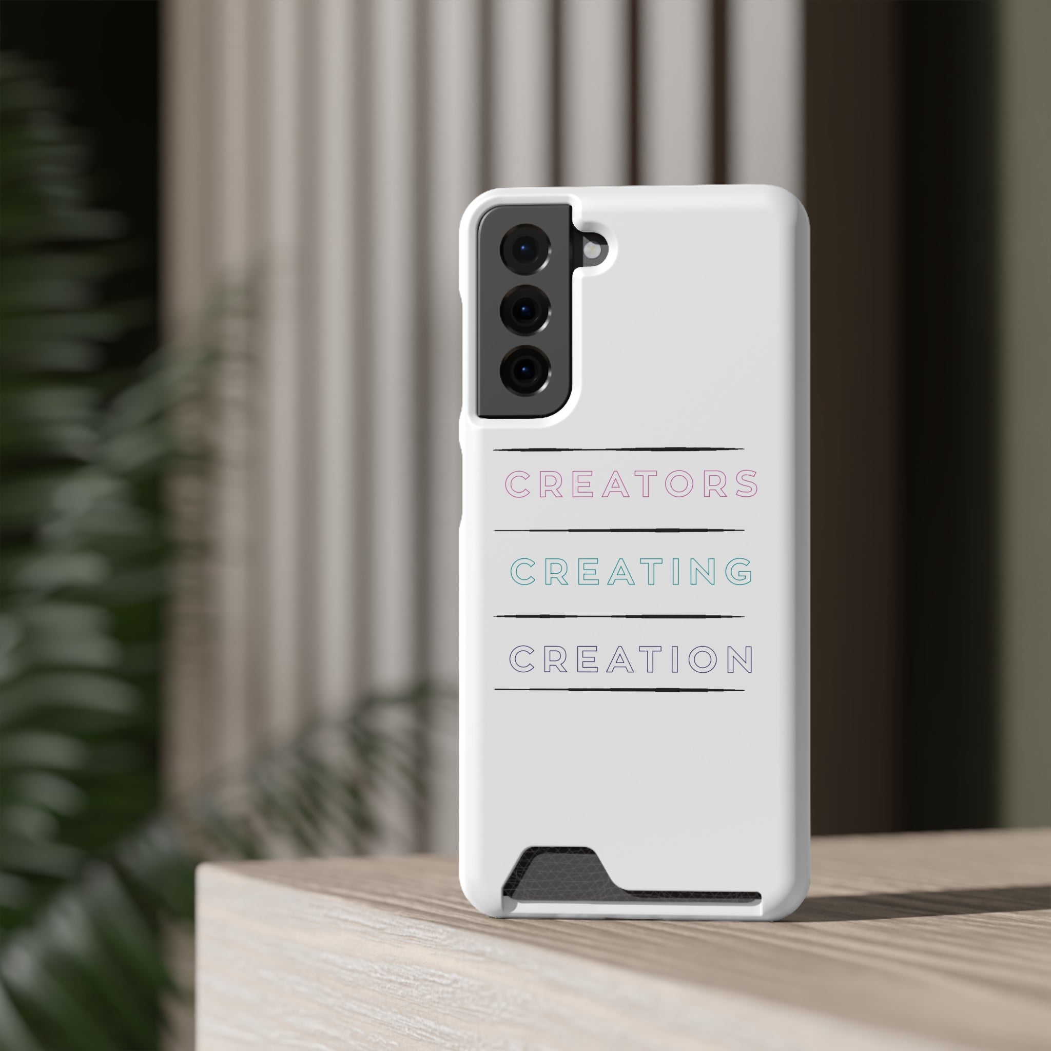 Inspirational Phone Case with Card Holder - Perfect for Creators - Angstrom