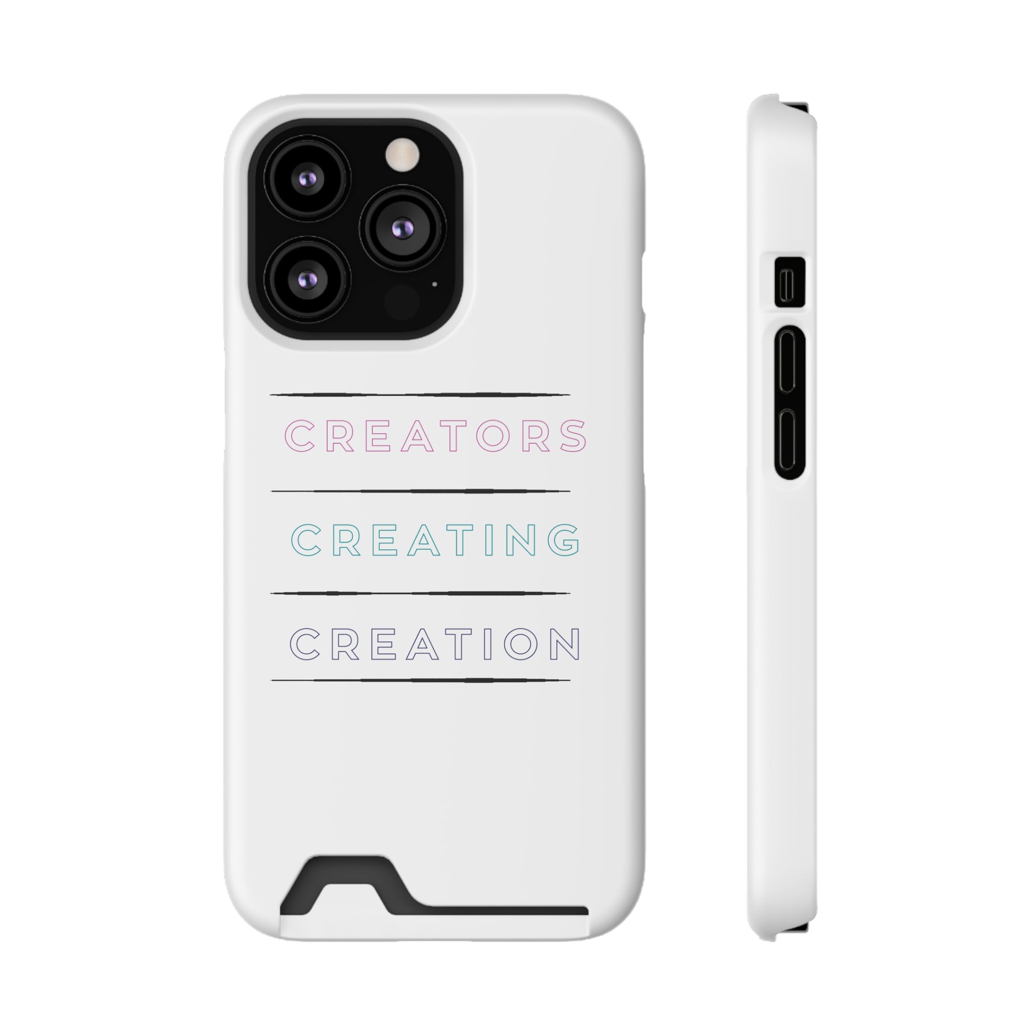 Inspirational Phone Case with Card Holder - Perfect for Creators - Angstrom