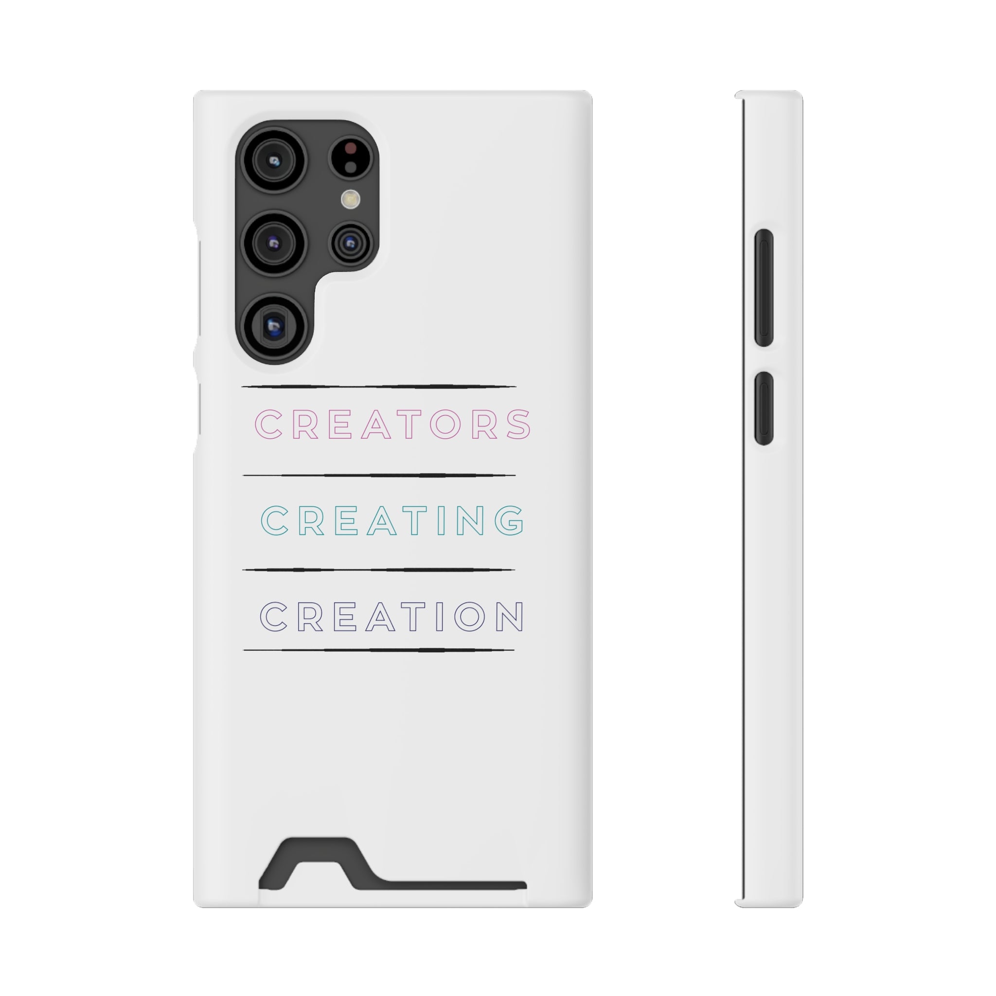 Inspirational Phone Case with Card Holder - Perfect for Creators - Angstrom