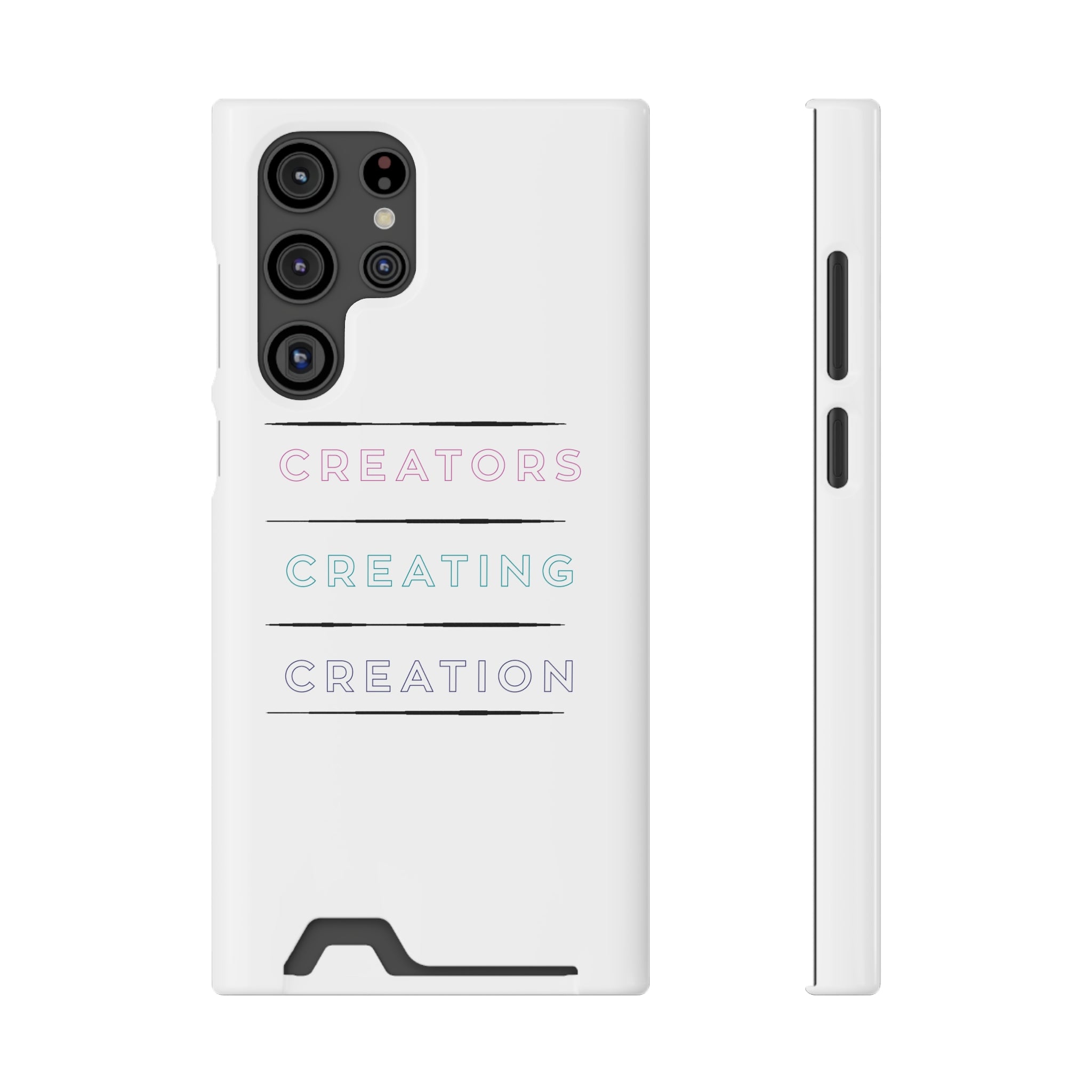 Inspirational Phone Case with Card Holder - Perfect for Creators - Angstrom