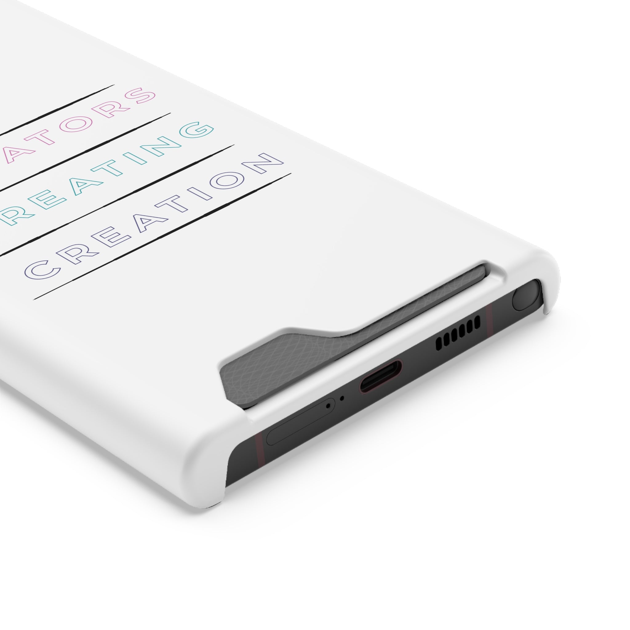 Inspirational Phone Case with Card Holder - Perfect for Creators - Angstrom