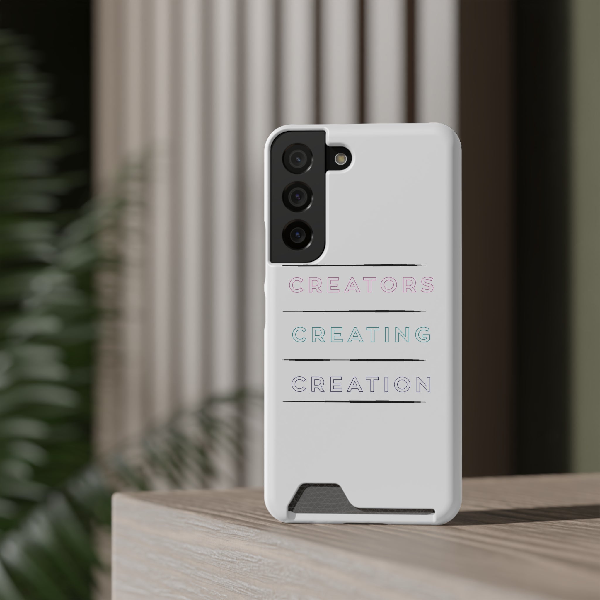 Inspirational Phone Case with Card Holder - Perfect for Creators - Angstrom