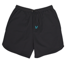 Black athletic shorts, front view