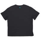 Black cotton t-shirt, back view