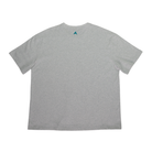 Gray cotton t-shirt, back view
