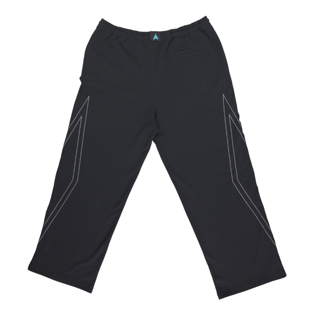 Black signature sweatpants, back view