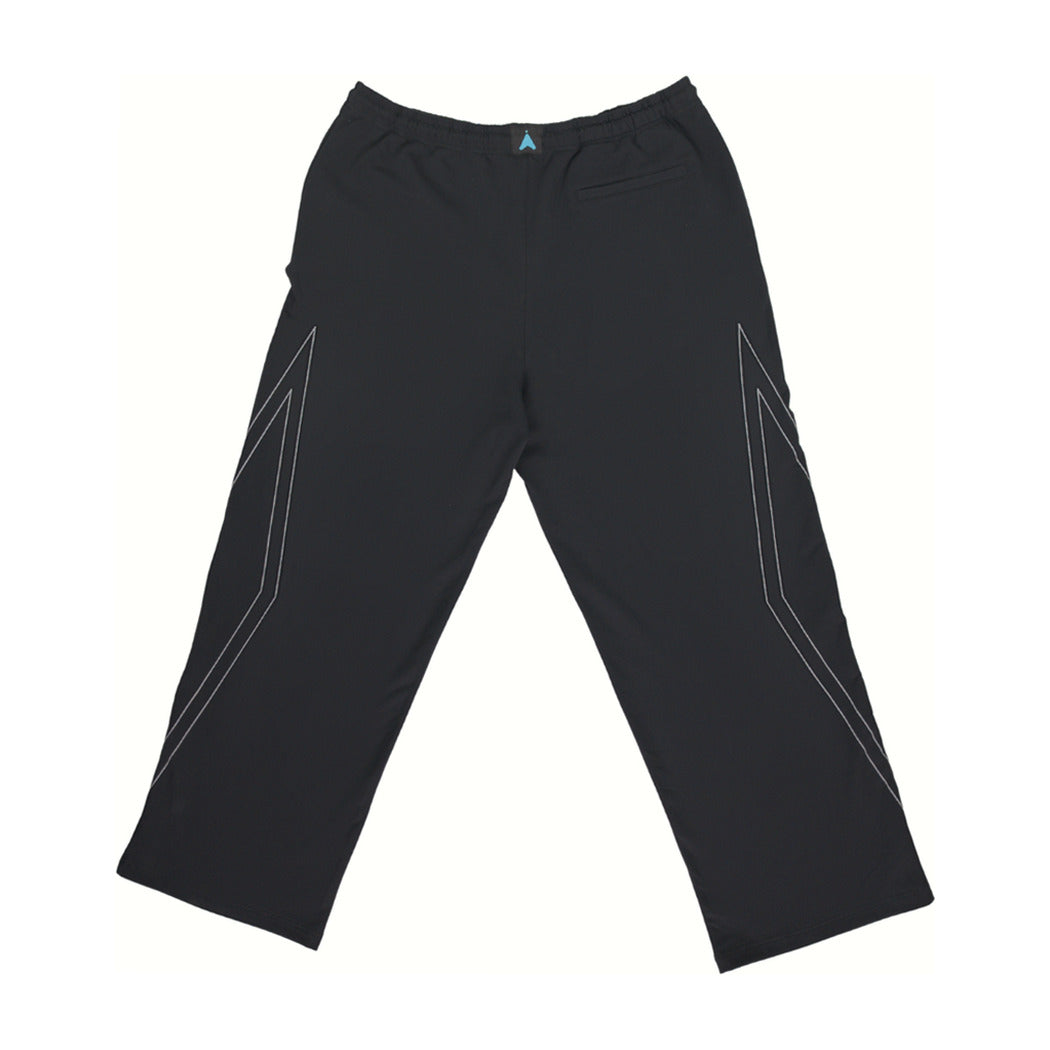 Black signature sweatpants, back view