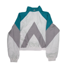 White track jacket, back view